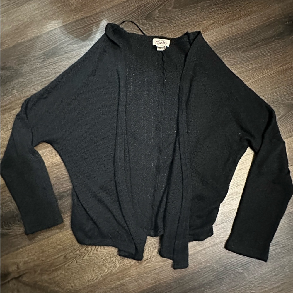 Mudd Black Knit Cardigan